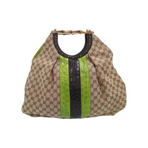 Gucci GG Bamboo Tote bag Green